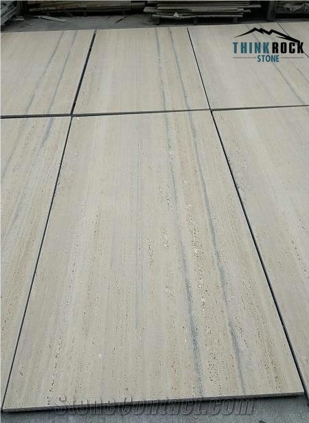 Travertino Striato Silver, Silver Travertine Tiles