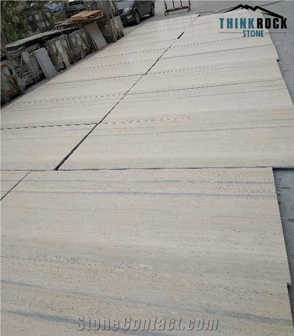 Travertino Striato Silver, Silver Travertine Tiles