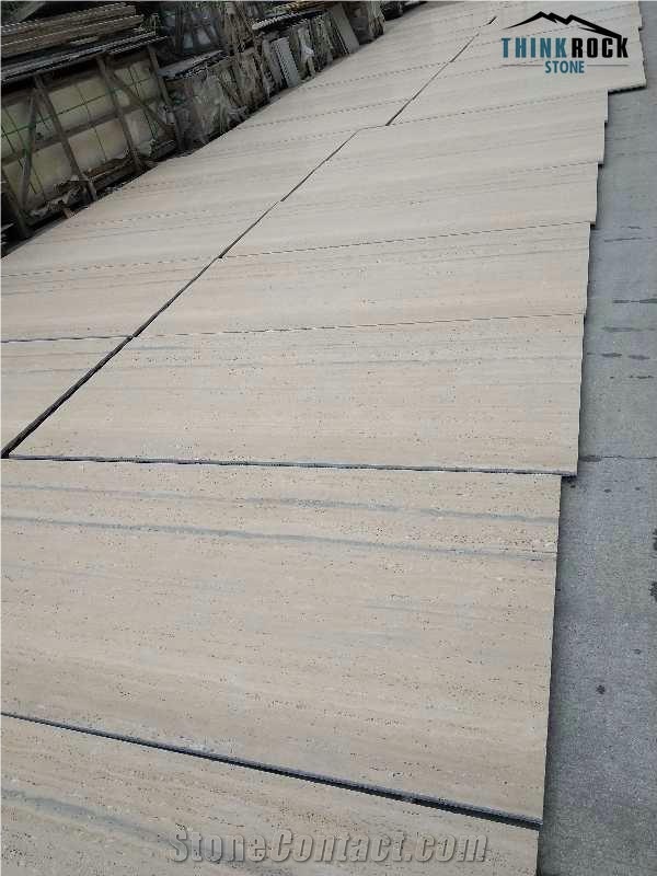 Travertino Striato Silver, Silver Travertine Tiles