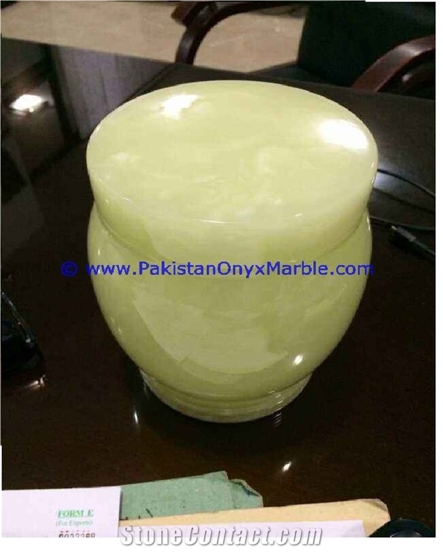 Afghan Green Onyx Urns