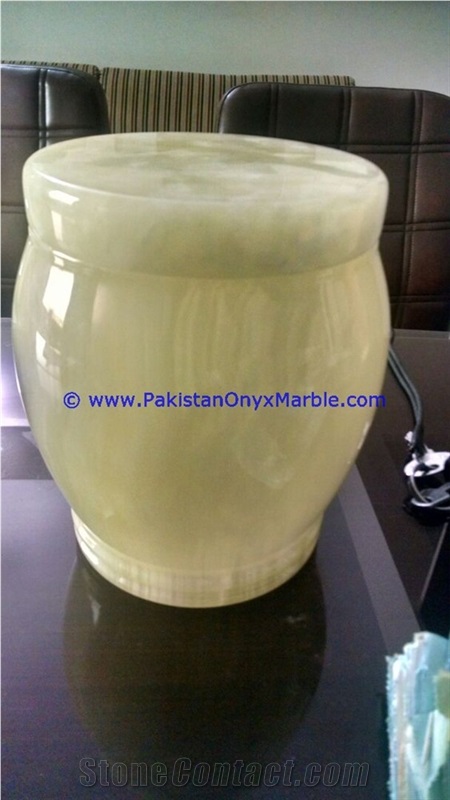 Afghan Green Onyx Urns