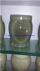 Afghan Green Onyx Urns