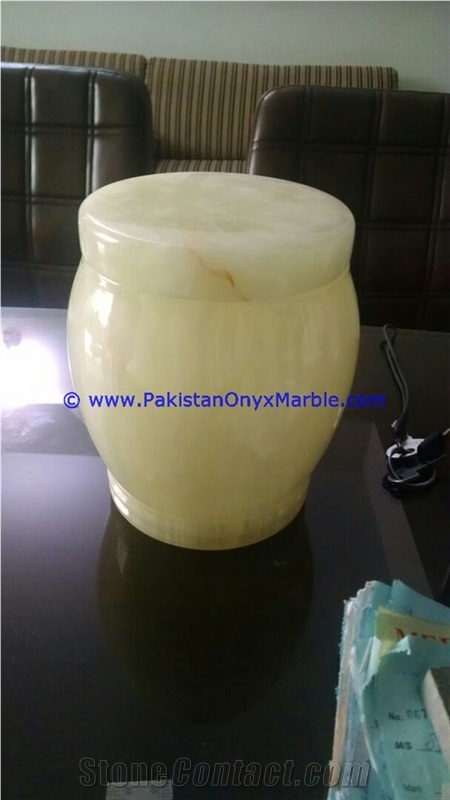Afghan Green Onyx Urns