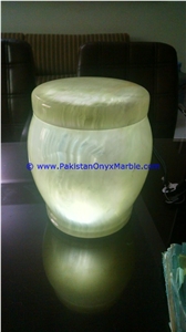 Afghan Green Onyx Urns