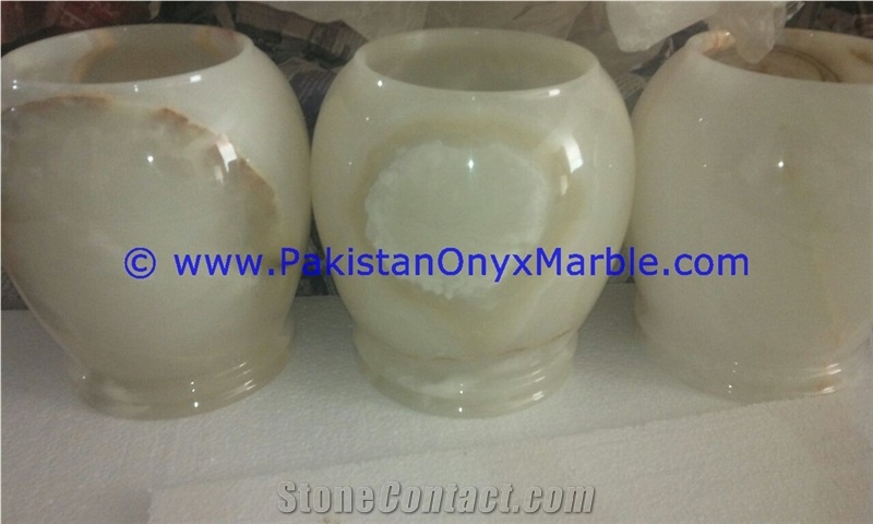 Afghan Green Onyx Urns
