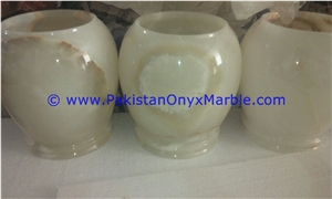 Afghan Green Onyx Urns