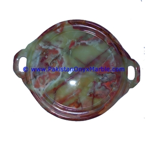 Ancient Green Onyx Serving Trays