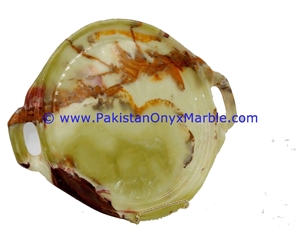 Ancient Green Onyx Serving Trays