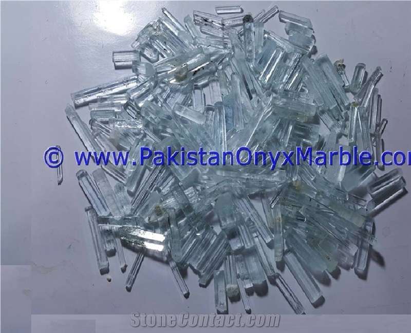 Aquamarine Beryl Crystal Thin Natural