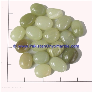 Calcite Green Polished Stones