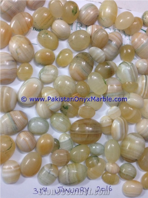 Calcite Honey Polished Stones