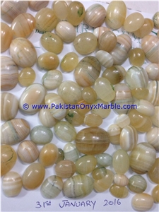 Calcite Honey Polished Stones
