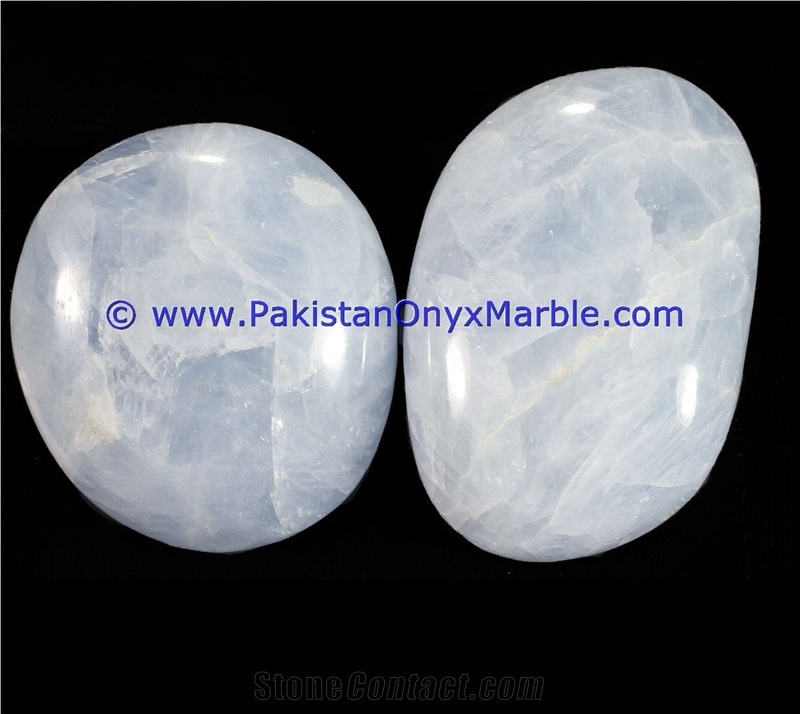 Calcite White Polished Stones