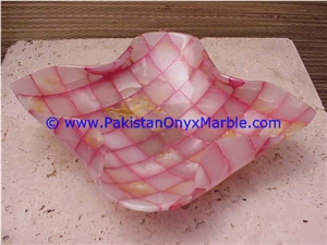 Colored Patch Work Onyx Bowls
