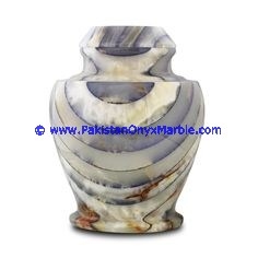 Colored Patchwork Tukri Onyx Urns
