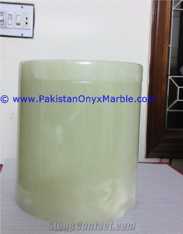 Green Onyx Urns