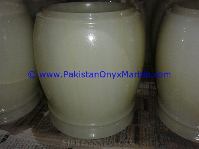 Green Onyx Urns