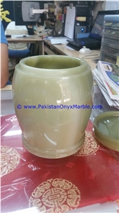 Green Onyx Urns