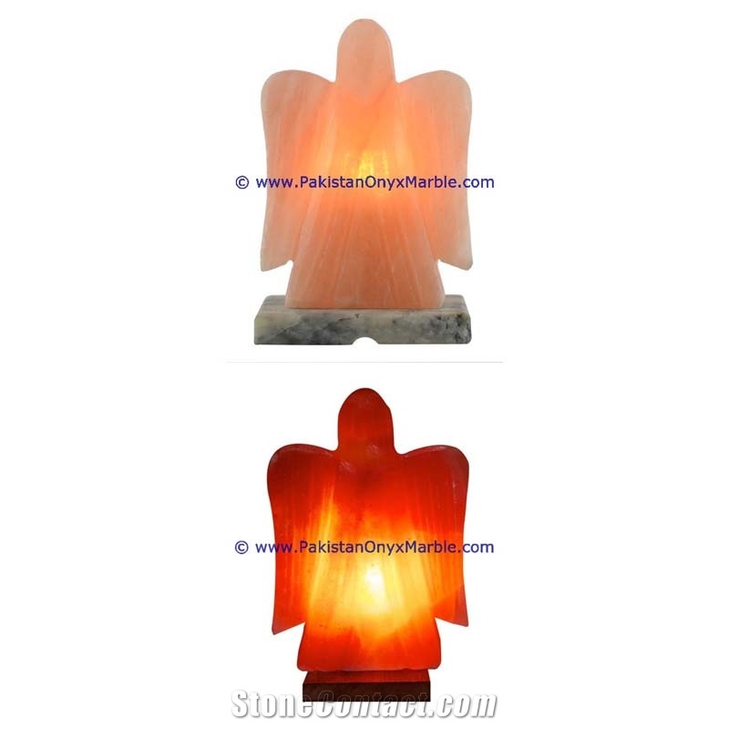 Himalayan Ionic Salt Crystal Angel Lamp