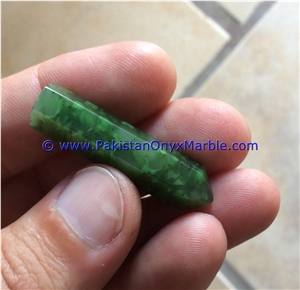 Hydrogrossular Garnet Pencils Green