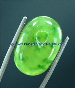 Hydrogrossular Garnet Polished Green Cabochons Hydrogrossular Garnet Polished Green Cabochons