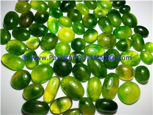 Hydrogrossular Garnet Polished Green Cabochons