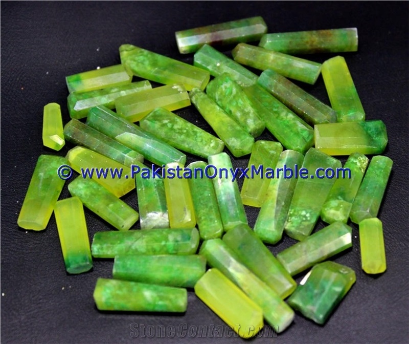 Hydrogrossular Garnet Polished Green Pendant