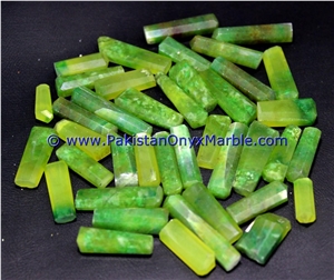 Hydrogrossular Garnet Polished Green Pendant