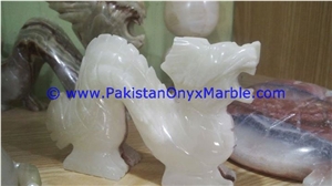 Jade Green Onyx Dragon Statue