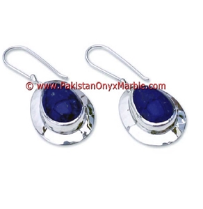 Lapis Lazuli Earrings Pear Shaped Drop Earrings