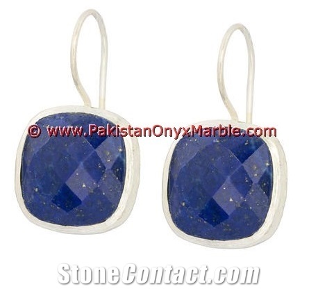 Lapis Lazuli Earrings Pear Shaped Drop Earrings