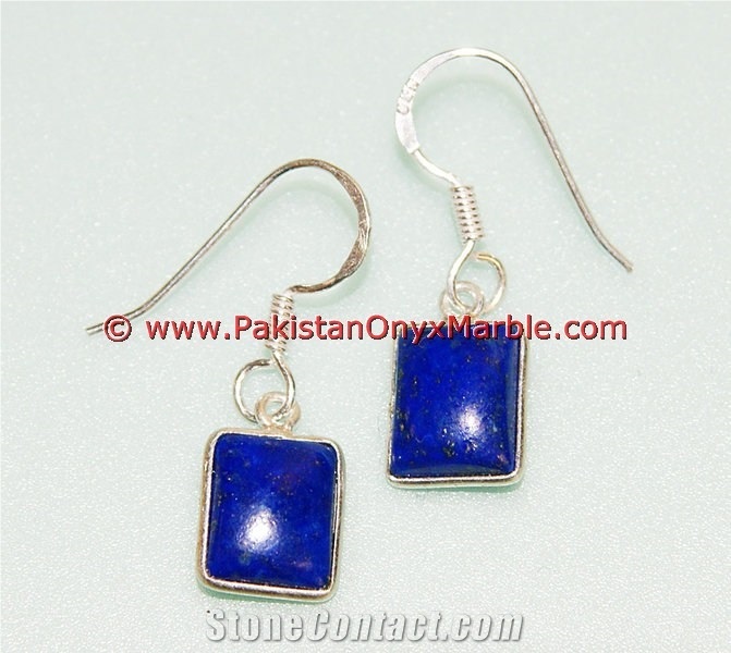Lapis Lazuli Earrings Pear Shaped Drop Earrings