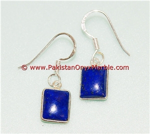 Lapis Lazuli Earrings Pear Shaped Drop Earrings