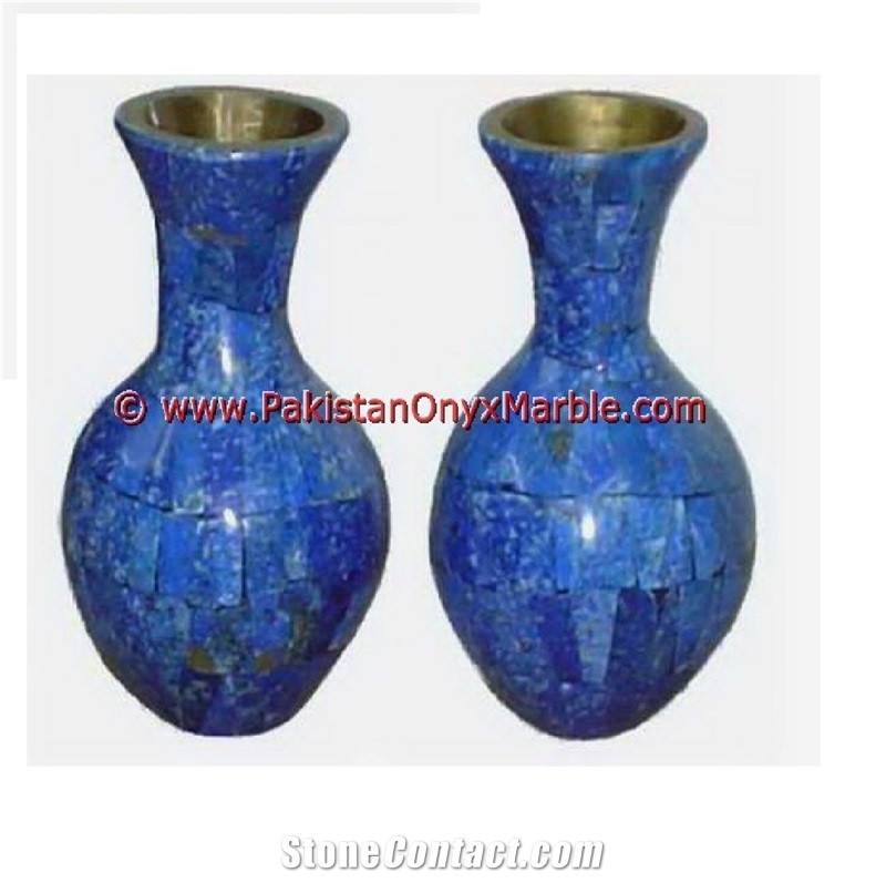 Lapis Lazuli Flower Vases
