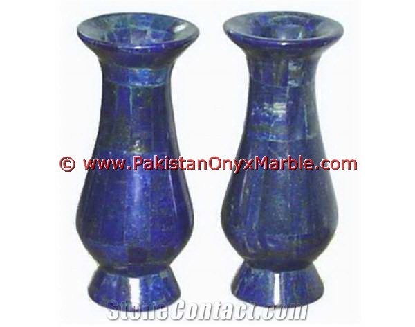 Lapis Lazuli Flower Vases