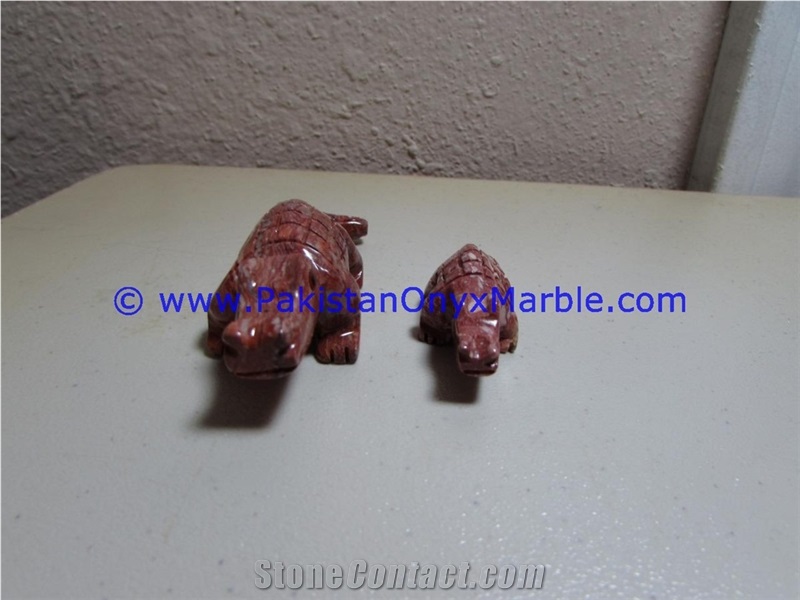 Marble Animals Crocodile Alligator Carved Gifts