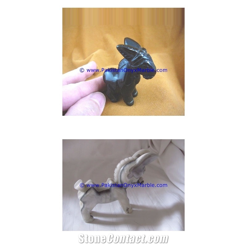 Marble Animals Donkey Statue Sculpture Figurine