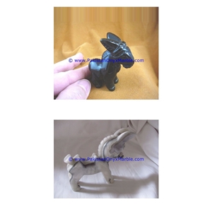 Marble Animals Donkey Statue Sculpture Figurine