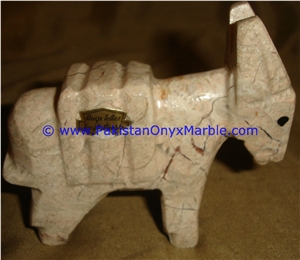 Marble Animals Donkey Statue Sculpture Figurine