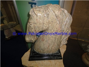 Marble Animals Horse Head Statue Sculpture Marble Animals Horse Head Statue Sculpture