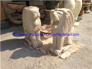 Marble Animals Lions Tigers Leopard Statue Marble Animals Lions Tigers Leopard Statue