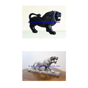 Marble Animals Lions Tigers Leopard Statue