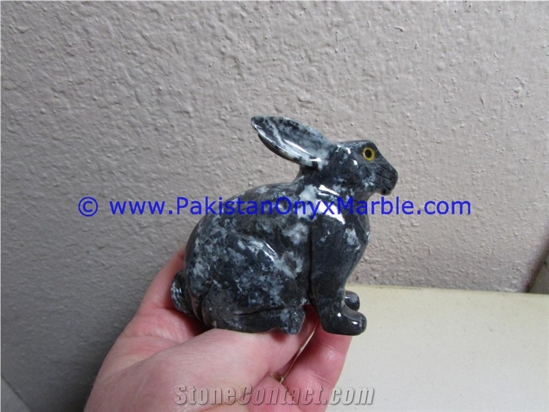 Marble Animals Rabbit Statue Sculpture Figurine