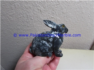 Marble Animals Rabbit Statue Sculpture Figurine