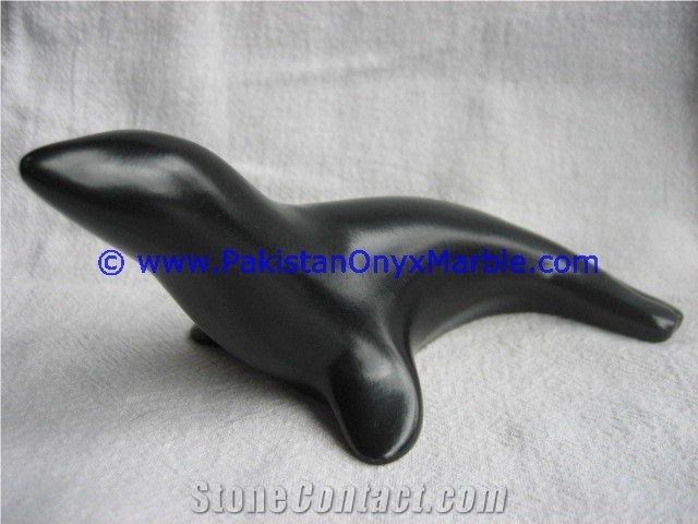 Marble Animals Seal Sea Lion Statue Sculpture