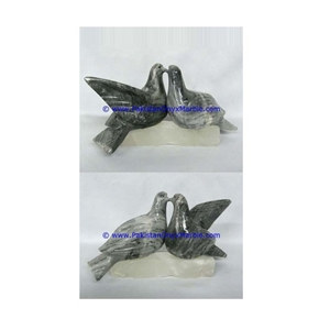 Marble Birds Dove Statue Sculpture Figurine