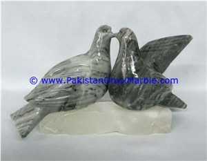 Marble Birds Dove Statue Sculpture Figurine