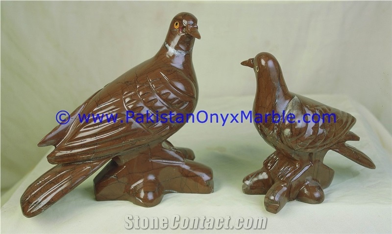 Marble Birds Dove Statue Sculpture Figurine