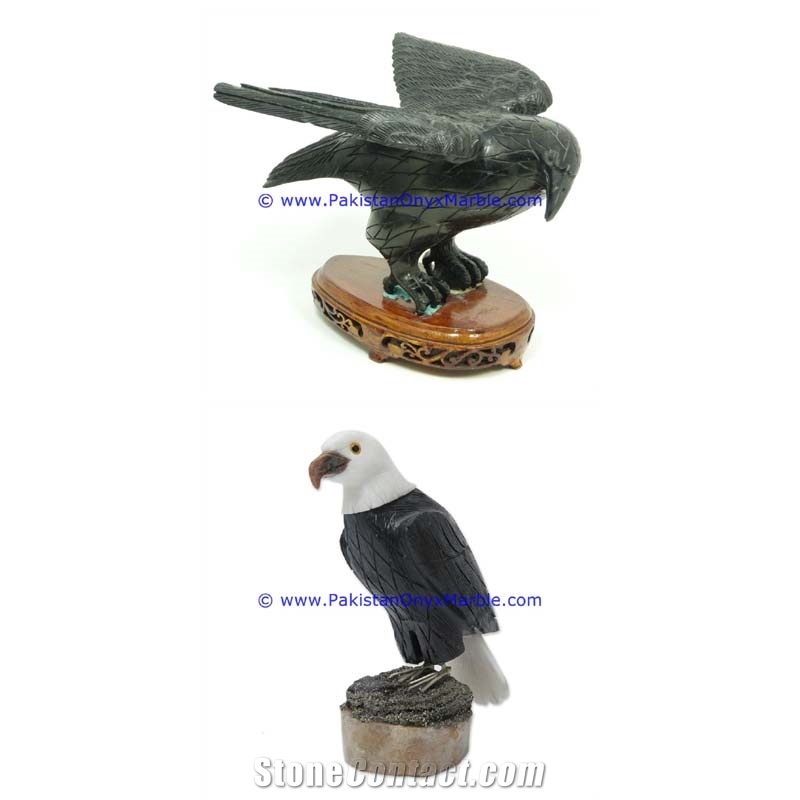 Marble Birds Eagle Statue Sculpture