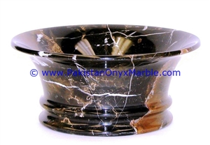 Marble Bowls Black and Gold Michelangelo Dinning